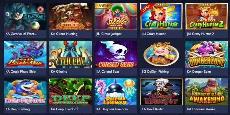 Tổng quan về sảnh game bắn cá Playtech